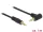 Delock Stereo Jack kábel 3.5 mm 3 pin apa > apa 1 m 90  fekete (DL-83754)