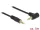 Delock Stereo Jack kábel 3.5 mm 3 pin apa > apa 5 m 90  fekete (DL-83760)