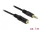 Delock Stereo Jack hosszabbító kábel 3.5 mm 3 pin apa > anya 1 m fekete (DL-83764)