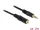 Delock Stereo Jack hosszabbító kábel 3.5 mm 3 pin apa > anya 2 m fekete (DL-83766)