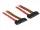 Delock Bovítokábel, SATA, 6 Gb/s, 22 tus csatlakozó > SATA 22 tus aljzat (5 V + 12 V), 30 cm (DL-83803)