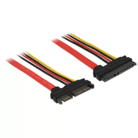   Delock Bovítokábel, SATA, 6 Gb/s, 22 tus csatlakozó > SATA 22 tus aljzat (5 V + 12 V), 100 cm (DL-83804)