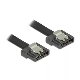 Delock kábel SATA FLEXI 6 Gb/s 50 cm fekete fém (DL-83841)