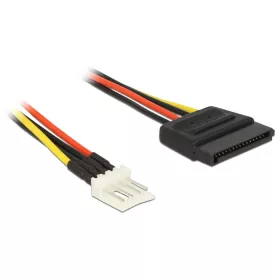   Delock tápkábel SATA 15 tűs apa > 4 tűs floppy apa 60 cm (DL-83879)