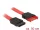 Delock SATA 6 Gb/s-s bővítőkábel csatlakozódugóval > SATA-s, csatlakozóhüvellyel, 50 cm, piros (DL-83954)