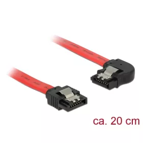   Delock 6 Gb/s sebességet biztosító SATA-kábel egyenes csatlakozódugóval > balra néző SATA-csatlakozó (DL-83962)