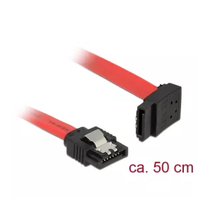   Delock 6 Gb/s sebességet biztosító SATA-kábel egyenes csatlakozódugóval > felfelé néző SATA-csatlako (DL-83974)