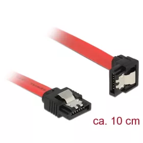   Delock 6 Gb/s SATA-kábel 10cm > lefelé nézo SATA-csatlakozóhoz (DL-83976)