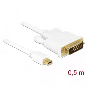  Delock Kábel mini Displayport 1.1 dugó > DVI 24+1 dugó 0,5 m (DL-83986)