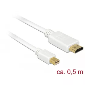   Delock Kábel mini Displayport 1.1 dugó > HDMI-A dugó 0,5 m (DL-83993)