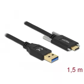   Delock SuperSpeed USB (USB 3.2 Gen 1) kábel A-típusú apa csatlakozó - USB Type-C  apa csatlakozó csa (DL-84017)
