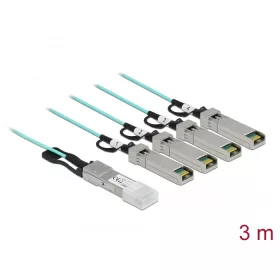  Delock Aktív optikai kábel QSFP+ > 4 x SFP+ 3 m (DL-84058)