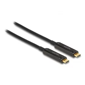   Delock Aktív optikai video kábel USB-C  csatlakozóval 4K 60 Hz 5 m (DL-84090)