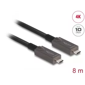   Delock aktív optikai USB-C videó + adat + PD kábel 8 m (DL-84147)