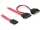 Delock Slim SATA 13 tűs - 7 tűs SATA + SATA táp kábel (DL-84418)