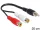 Delock RCA 2 x anya > RCA 1 x apa kábel, 0,2 m (DL-84493)