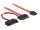 Delock Slim SATA kábel Vékony SATA anya > SATA 7 tűs + SATA 15 tűs 5 V 30 cm (DL-84800)