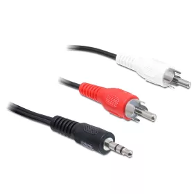   Delock Hangkábel, 3,5 mm-es sztereó csatlakozódugó > 2 x RCA-csatlakozódugó, 3 m (DL-84942)