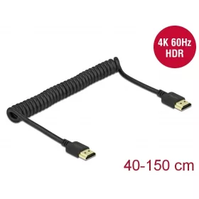 Delock HDMI feltekert kábel 4K 60 Hz (DL-84967)
