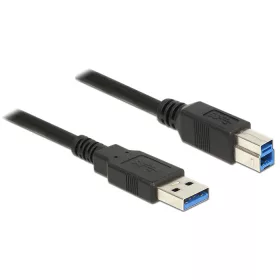   Delock USB 3.0-s kábel A-típusú csatlakozódugóval > USB 3.0-s, B-típusú csatlakozódugóval, 5,0 m, fe (DL-85070)