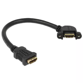   Delock HDMI A anya > HDMI A anya Fali kábel, szögletes, 25 cm (DL-85101)