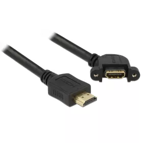   Delock kábel HDMI A apa> HDMI A anya panelrögzítés 110 -os szögben 1 m (DL-85103)