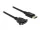 Delock Kábel, Displayport 1.2 dugó > Displayport hüvely, panelrögzítés, 4K 60 Hz 1 m (DL-85114)