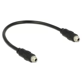   Delock 3.5 mm sztereó jack kábel anya csavarmenetes > 3.5 mm sztereó jack anya csavarmenetes 25 cm (DL-85115)