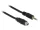 Delock 3.5 mm sztereó jack kábel anya csavarmenetes > 3.5 mm sztereó jack apa 100 cm (DL-85116)