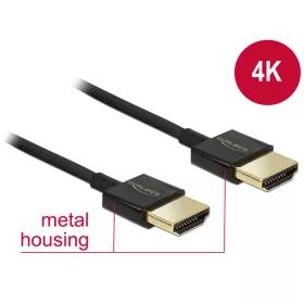   Delock HDMI-kábel Ethernettel - HDMI-A-csatlakozódugó > HDMI-A-csatlakozódugó, 3D, 4K,0,25 m, vékony (DL-85117)