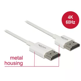   Delock HDMI-kábel Ethernettel - HDMI-A-csatlakozódugó > HDMI-A-csatlakozódugó, 3D, 4K, 3 m, vékony (DL-85138)