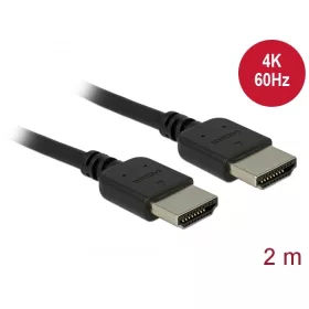 Delock Prémium HDMI kábel 4K 60 Hz 2 m (DL-85217)