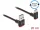 Delock EASY-USB 2.0 kábel A-típusú csatlakozódugó - USB Type-C  csatlakozódugó, ívelt felfelé / lefe (DL-85274)