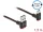 Delock EASY-USB 2.0 kábel A-típusú csatlakozódugó - USB Type-C  csatlakozódugó, ívelt felfelé / lefe (DL-85277)