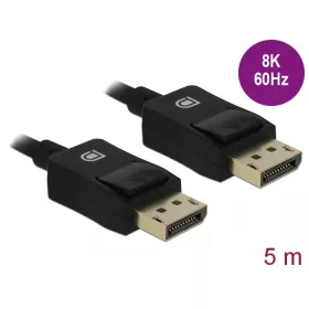 Delock Koaxiális DisplayPort kábel 8K 60 Hz 5 m (DL-85304)