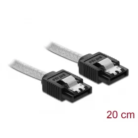 Delock SATA 6 Gb/s kábel 20 cm áttetsző (DL-85340)