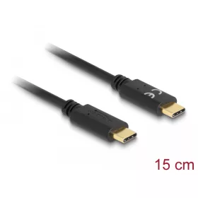   Delock USB Type-C töltőkábel 15 cm PD 5 A E-jelölővel (DL-85356)