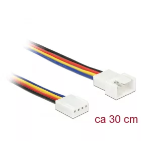   Delock Hosszabbító kábel PWM hűtőventillátor csatlakozás 4 tűs 30 cm (DL-85361)