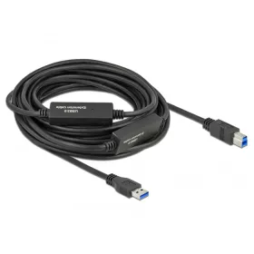   Delock Aktív USB 3.2 Gen 1 kábel A-típusú USB   B-típusú USB csatlakozóvégekkel 10 m (DL-85380)