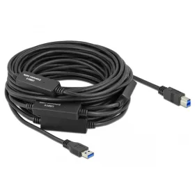   Delock Aktív USB 3.2 Gen 1 kábel A-típusú USB   B-típusú USB csatlakozóvégekkel 20 m (DL-85382)