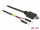 Delock C-Típusú USB tápkábel 2 db. különálló tűfejes apa véggel hossza 30 cm (DL-85420)