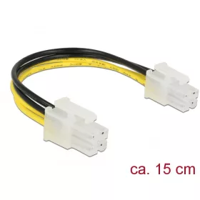 Delock Tápkábelt P4 dugó > P4 dugó 15 cm (DL-85450)