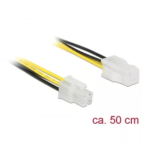   Delock Bővítőkábel, P4, 6 Gb/s, 4 tűs csatlakozó > P4 4 tűs aljzat, 50 cm (DL-85458)