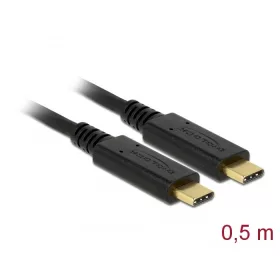   Delock USB 3.1 Gen 2 (10 Gbps) kábel Type-C a Type-C 0,5 m PD 5 A E-Marker (DL-85529)