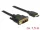 Delock Kábel DVI 18+1 csatlakozódugóval > HDMI-A csatlakozódugóval, 1,5 m, fekete (DL-85583)