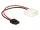 Delock Tápkábel Molex 4 tűs apa, Slim SATA 6 tűs anya csatlakozóhoz, hossz: 15 cm (DL-85638)