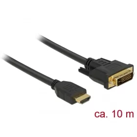 Delock HDMI - DVI 24+1 kétirányú kábel 10 m (DL-85657)