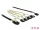 Delock Kábel Mini SAS SFF-8087 > 4 x 7 tűs SATA + oldalsáv, 0,5 m fém (DL-85674)