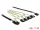 Delock Kábel Mini SAS SFF-8087 > 4 x 7 tűs SATA + oldalsáv, 1 m fém (DL-85682)