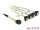 Delock Kábel Mini SAS HD SFF-8643 > 4 x SATA 7 Pin, ívelt, 0,5 m (DL-85684)